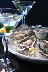 Oyster and cocktail