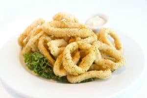Calamari - paired with the best clam chowder