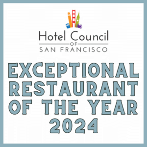 Exceptional restaurant of the year 2024 award for fog harbor fish house