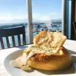 Clam chowder on a plate