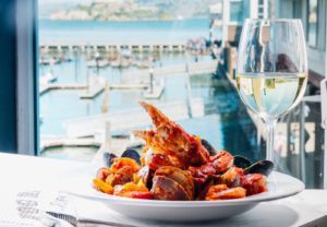 Wine and seafood with views from Fog Harbor Fish House