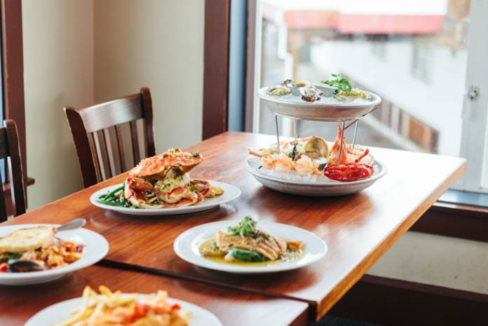 Food on a Fog Harbor table